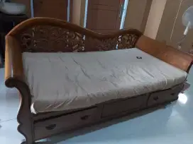 Sofabed / bale bale besar jati asli