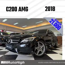DP10% [Km21.000] C200 AMG 2018 Black Reg 2019 #AUTOHIGH