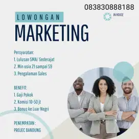 Dibutuhan sales Inhouse Perumahan
