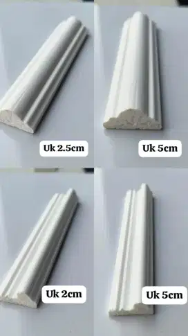 PROMO Lis molding pvc lis minimalis lis pvc putih anti air