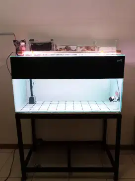 Aquarium 100x50x50 Fullshet tinggal Colok