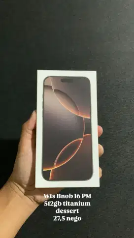 Iphone 16 Pro Max 512GB Ibox BNOB