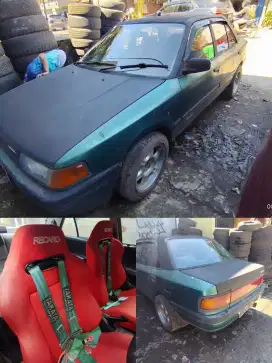 Dijual Cepat Mazda 323 Interplay 1991 MT Hijau plat D (Nego)