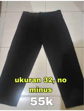 Jual cepat celana panjang hitam second murah