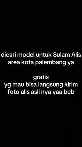 dicari model untuk sulam alis