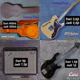 Gitar bass original no squier fender sire bacchus cort ibanez