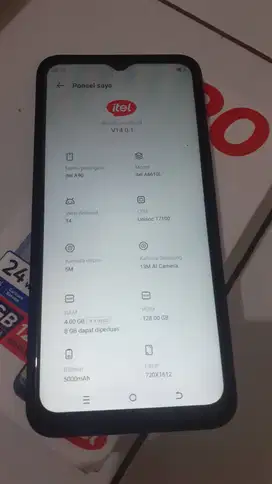 iteL A90 4+8/128GB baru buka segel dus