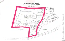 DIJUAL TANAH INDUSTRI BATANG, JAWA TENGAH