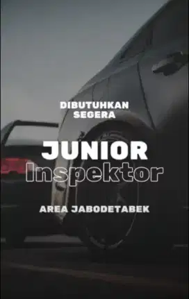 Lowongan Junior Inspektor Mobil