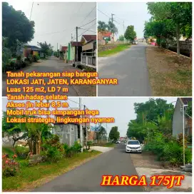 Tanah Siap Bangun di Jati Karanganyar