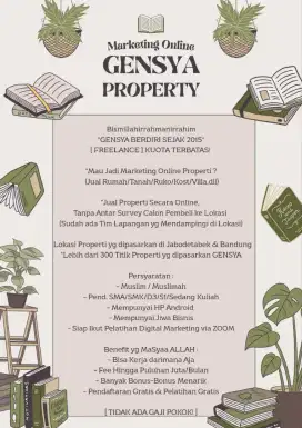 [TERBATAS!] Digital Marketing Online Property [FREELANCE]
