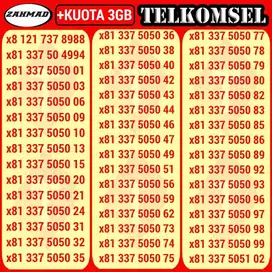 TSEL-A) NOCAN Telkomsel Bonus Kuota kartu perdana nomor cantik simpati