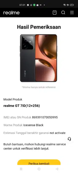 REALME GT 7 
RAM 12GB/256GB
BARU DIBUKA DUS AJA
GARANSI NON AKTIF