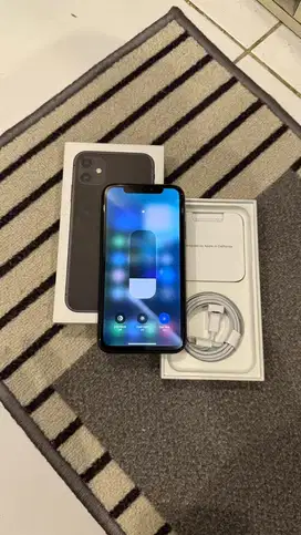 Dijual Iphone 11 Black 128GB Resmi Ibox Lengkap