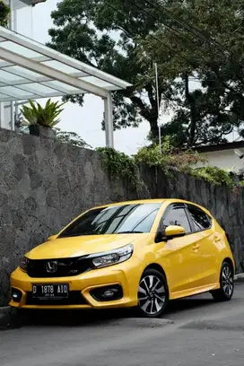 Honda Brio RS CVT 2020 AT matic kuning bandung all new hatchback