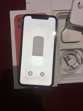 Dijual Iphone 11 Red 64GB Lengkap Terdaftar