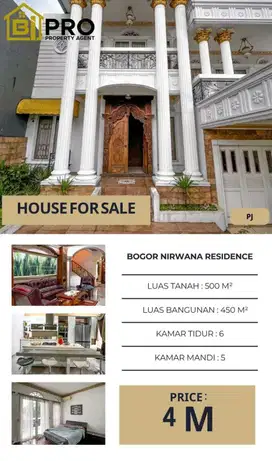 DIJUAL RUMAH MEWAH DI BOGOR NIRWANA RESIDENCE
