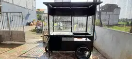 Gerobak Jualan Serbaguna Siap Pakai untuk Roti Bakar, Kopi, & Jajanan!