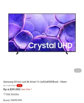 smart tv 55inch promo bisa cicilan syarat ktp tanpa dp