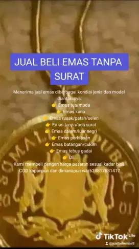 Beli emas tanpa suray