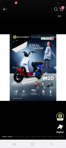 SEVENBOT Sepeda listrik, bisa Credit, proses cepat