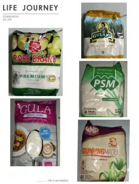 Gula (Gulaku, Rose Brand, PSM, Kebon Agung, Gunung Madu)