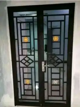 Bengkel las Lampung tralis kanopi pintu pagar gerbang tangga