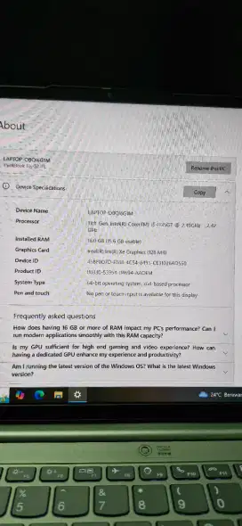 Jual laptop lenovo