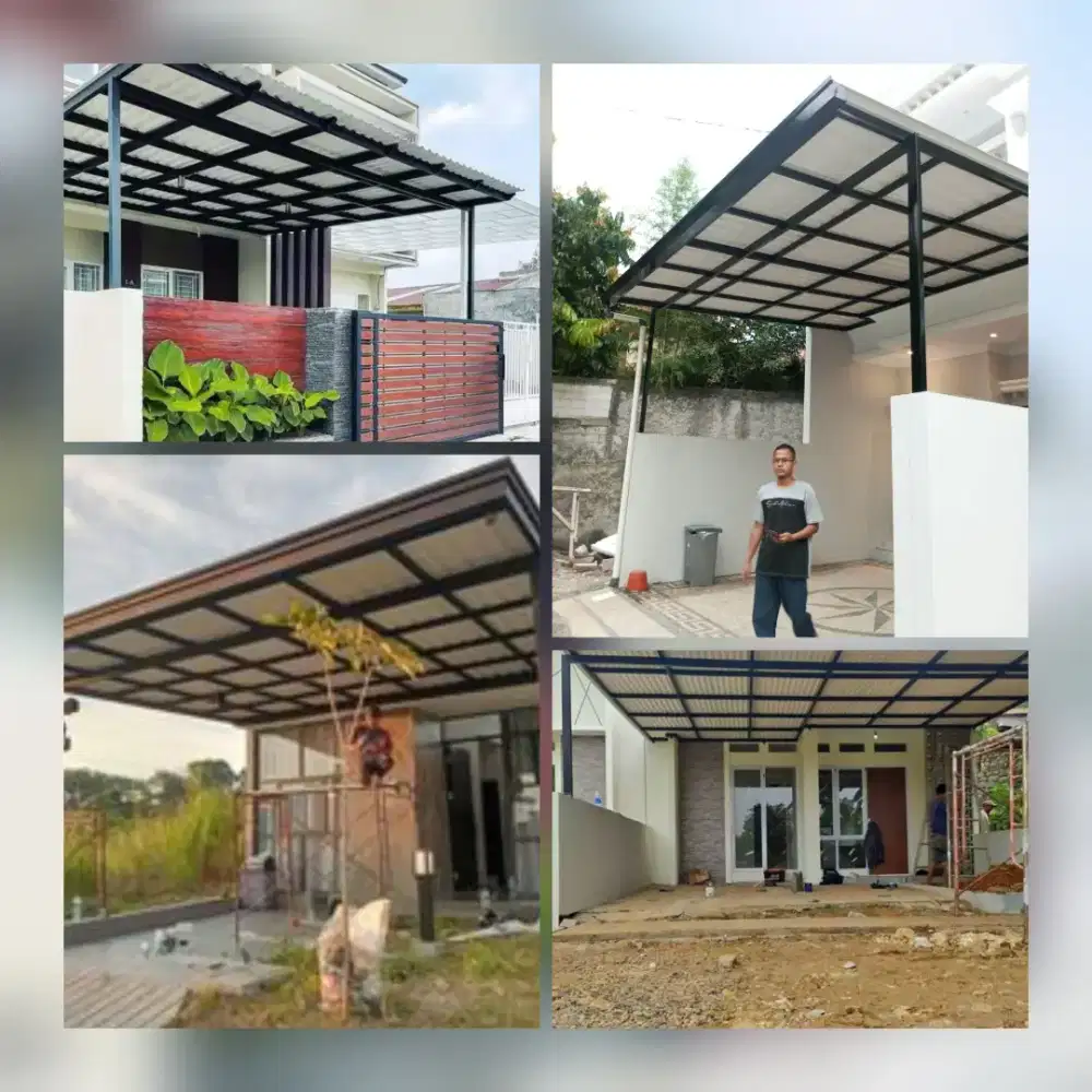 Kanopi minimalis modern