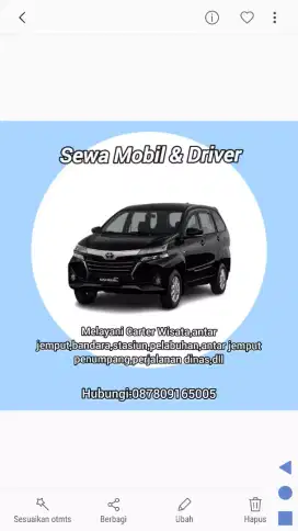 Carter (sewa mobil +drIver ) MURAH&AMANAH