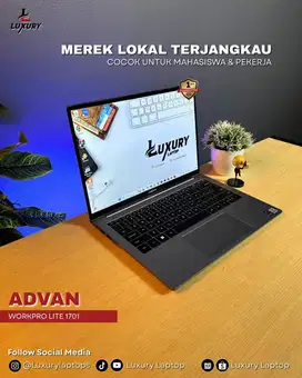 LAPTOP ADVAN WORKPRO LITE 1701 CORE I5 RAM 8GB DDR4 SSD 256GB SECOND