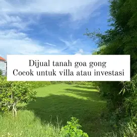 dijual tanah goa gong ungasan cocok untuk villa