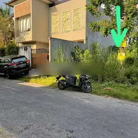 Tanah kawasan villa mewah dapat 2 jalan, lebar depan 12 meter