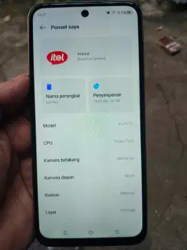 Di jual tt cari kembalian Itel p65 8/128 fulset