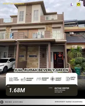 Dijual Cepat Perumahan Beverly Green Batam Centre