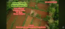 Di jual tanah murah luas 1000m2