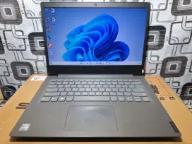 Laptop Lenovo V14 core i3 gen 10 ssd slim bazelless batre awet