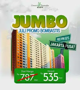 APARTEMEN GREEN PRAMUKA CEMPAKA PUTIH UNIT BARU BISA KPR SIAP HUNI