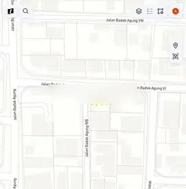 Tanah di jalan badak agung sentral renon, akses jalan 8 meter