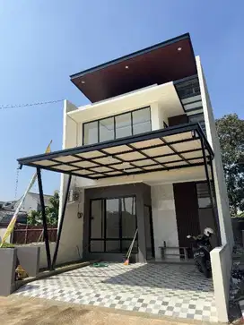 Rumah Full Bata Merah Dekat Tol Jatiwarna Pondok Melati Bekasi