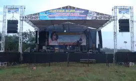 Jual satu set sound system + alat band + ligthing
