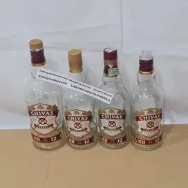 Botol Kosong Bekas Minuman Import CIPAS 12 Koleksi Antik Tanpa Box