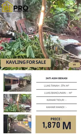 Jati asih, kavling bonus kontrakan, murah
