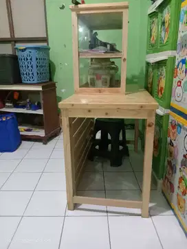 Dijual etalase kayu utk usaha makanan