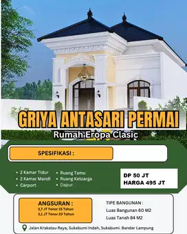 Rumah tengah kota bandar lampung under 500 jt