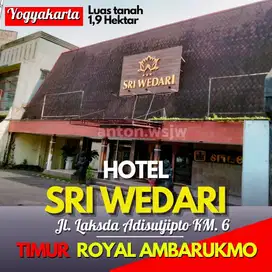 Hotel SriWedari Jogja Jl.Laksda Adisucipto Luas tanah 19264 m2 SHM