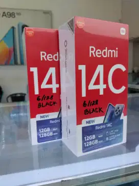 Xiaomi Redmi 14C 6GB+6GB/128GB,Baru,Segel Box,Garansi Resmi,Original,