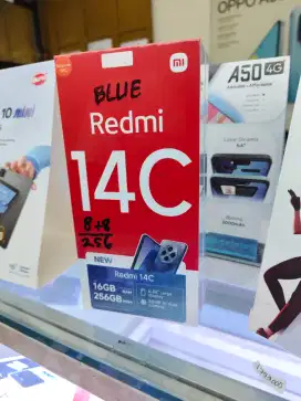 Xiaomi Redmi 14C 8GB+8GB/256GB,Baru,Segel Box,Garansi Resmi,Original,
