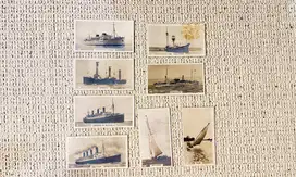 Kartu Foto Antik Kapal tahun 1920-an Perusahaan Rokok
