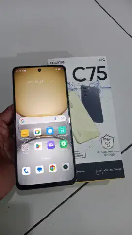 Realme c75. Ram 8/128.fullset segel pmkaian singkat